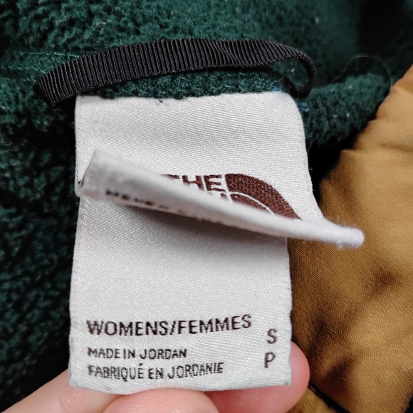 The North Face Cragmont Fleece Snap Neck  Pullover Green Womens Small - Picture 4 of 12